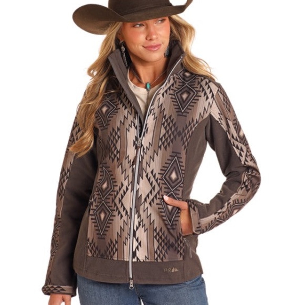 Powder River Outfitters Women's Geometric Sweater Jacket
